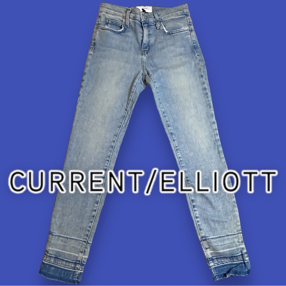 NWT Current/Elliot Stiletto High-Rise Skinny Jeans in Joey Light Vintage. Sz 26 - Picture 1 of 16